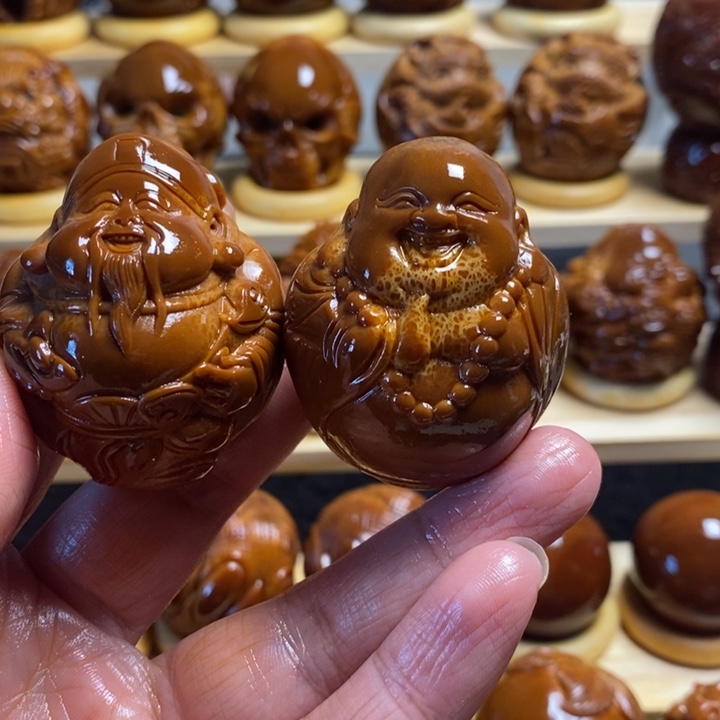 请***！橄榄核把件巴西进口大橄榄财迷