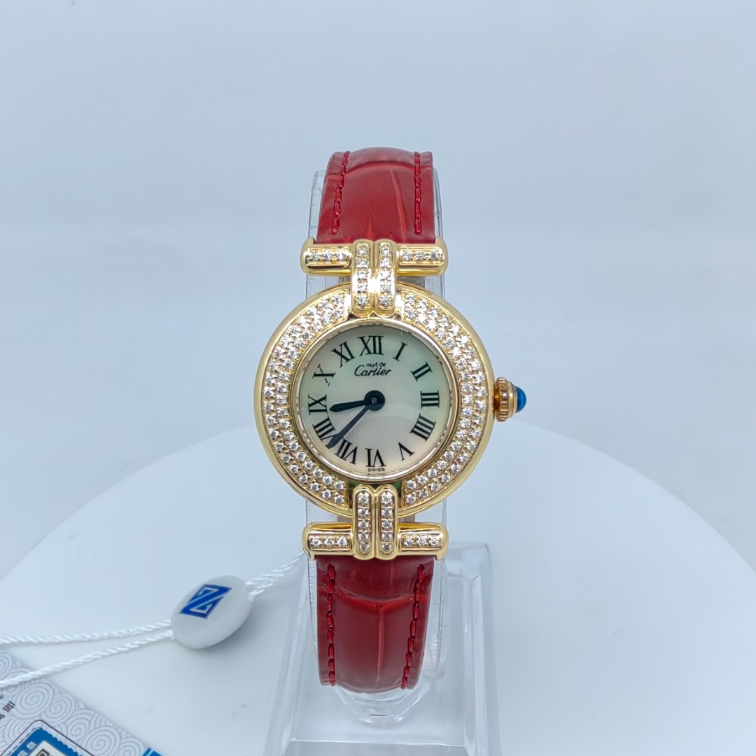 99新 Cartier/卡地亚 石英腕表 后钻24mm/公价82999/w10663