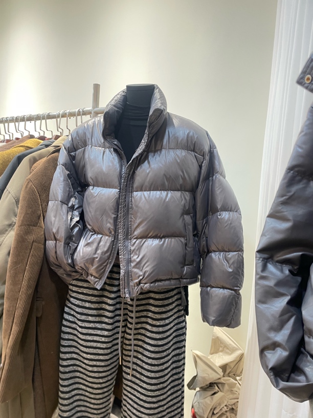 冬款短款灰色外套