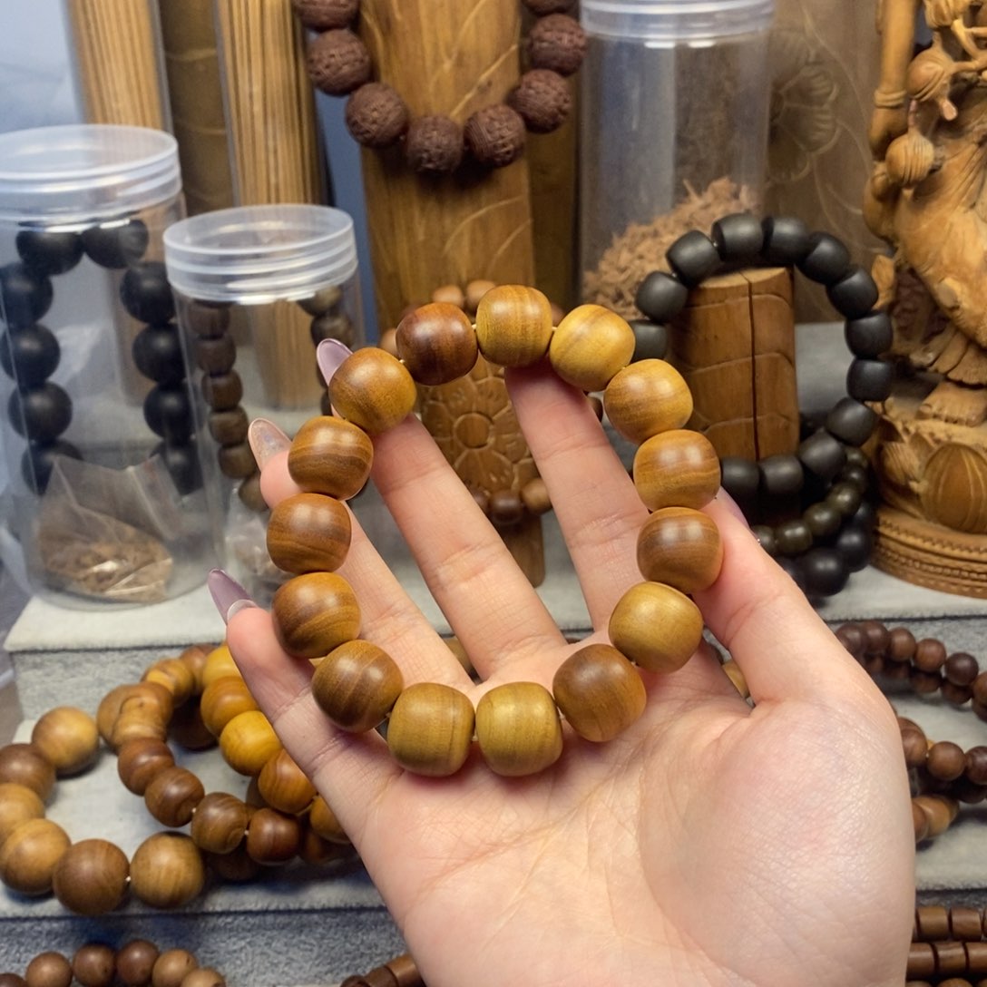 檀香木手串/手链T****F奶香15 16
