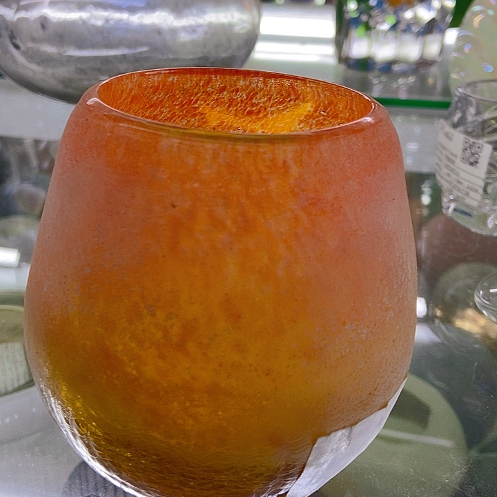 琉璃琉璃花瓶高11口6