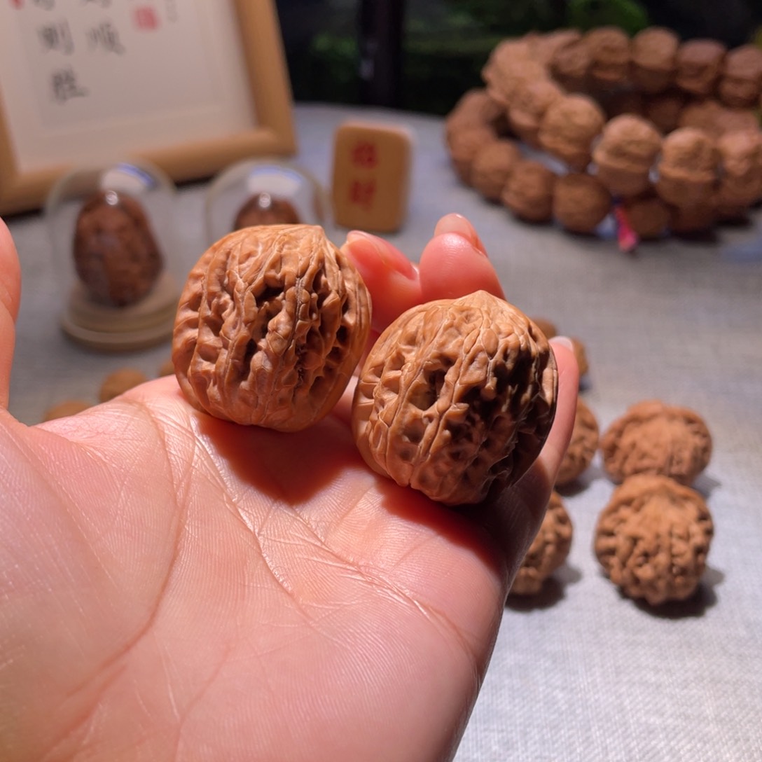桃核把件32全品野生芭蕉扇