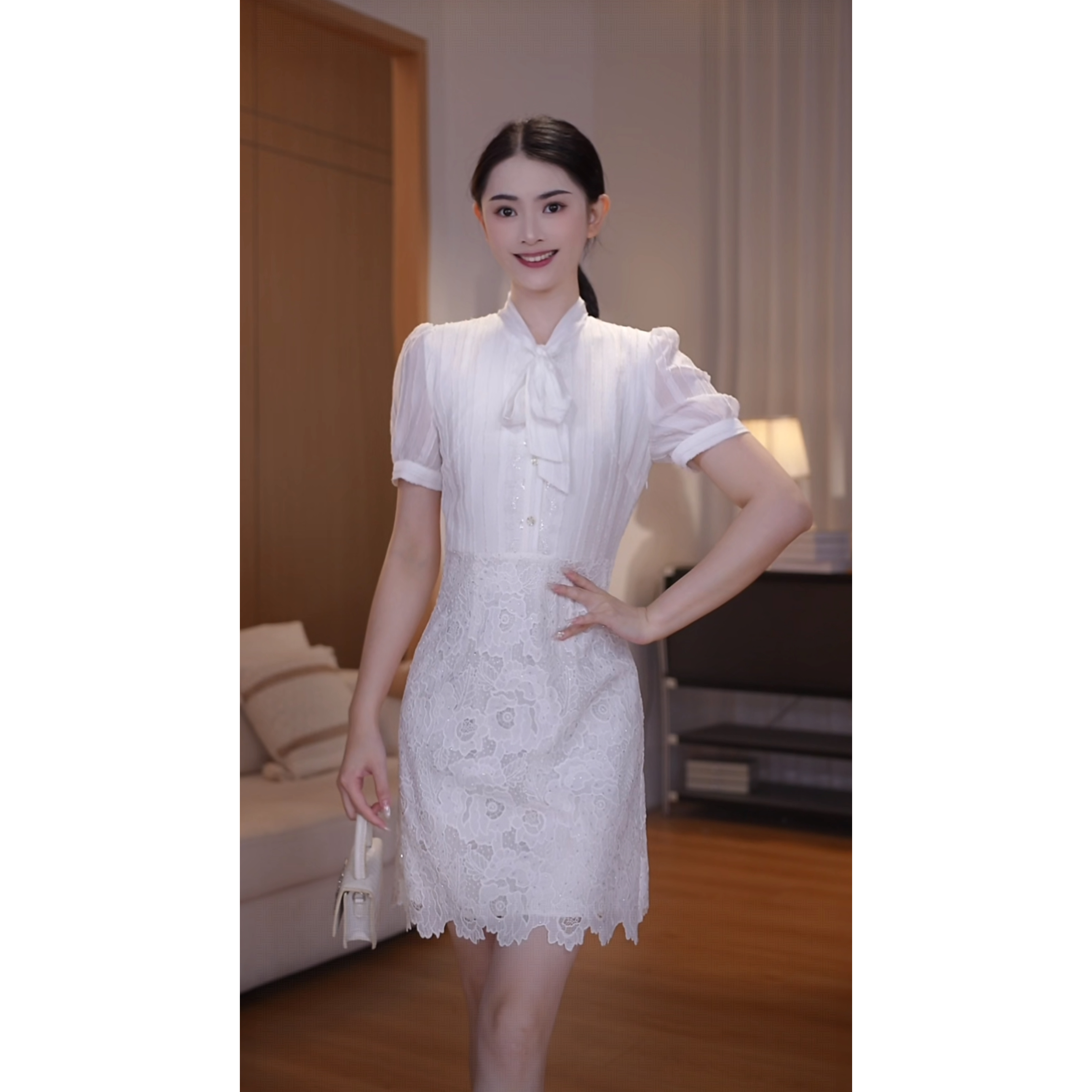 【古蔓诗福利款】6910夏季新款气质收腰连衣裙