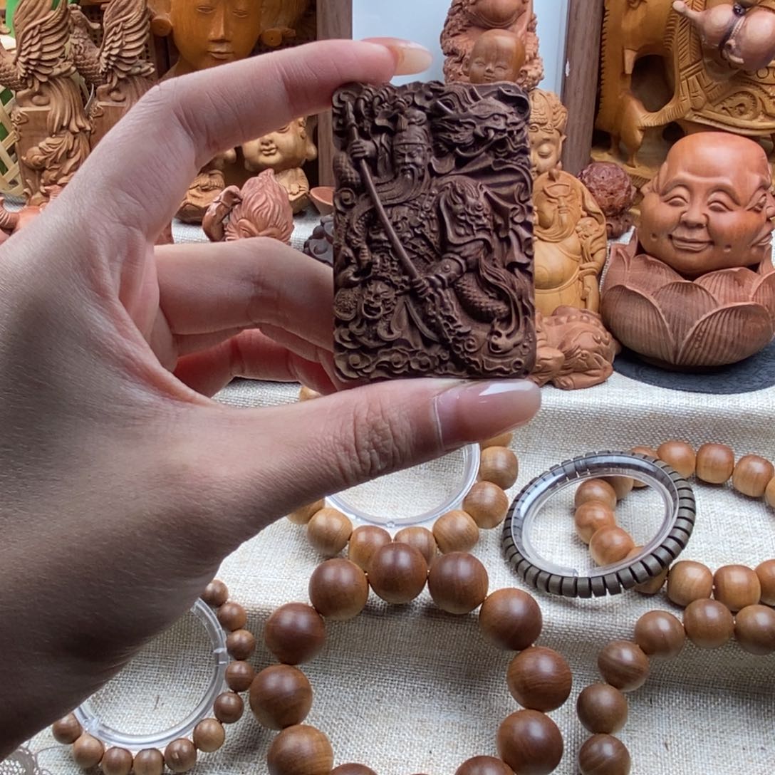 手串/手链檀香木迈索尔，老山檀香，关公牌子，奶香