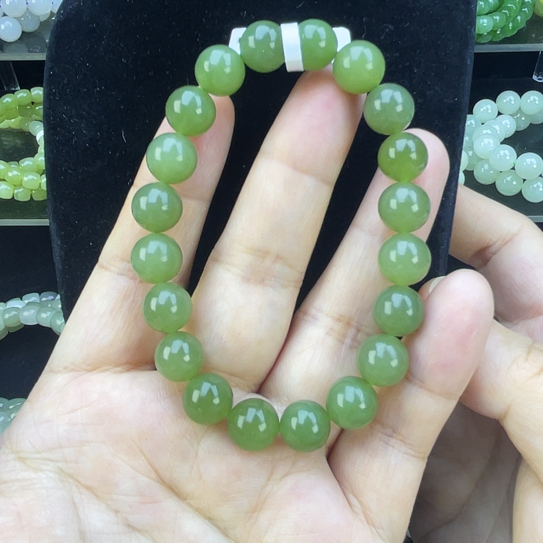 和田玉未镶嵌手链9