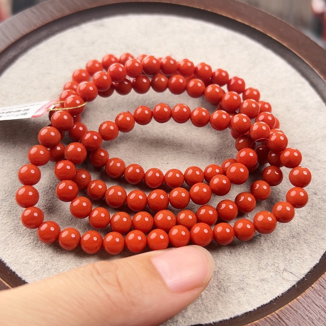 南红玛瑙手串未镶嵌
