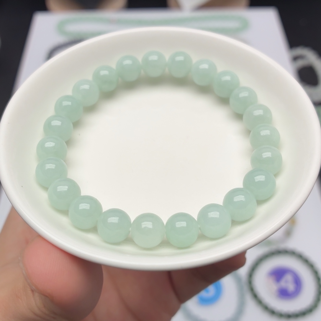 未镶嵌手链翡翠卡8.5