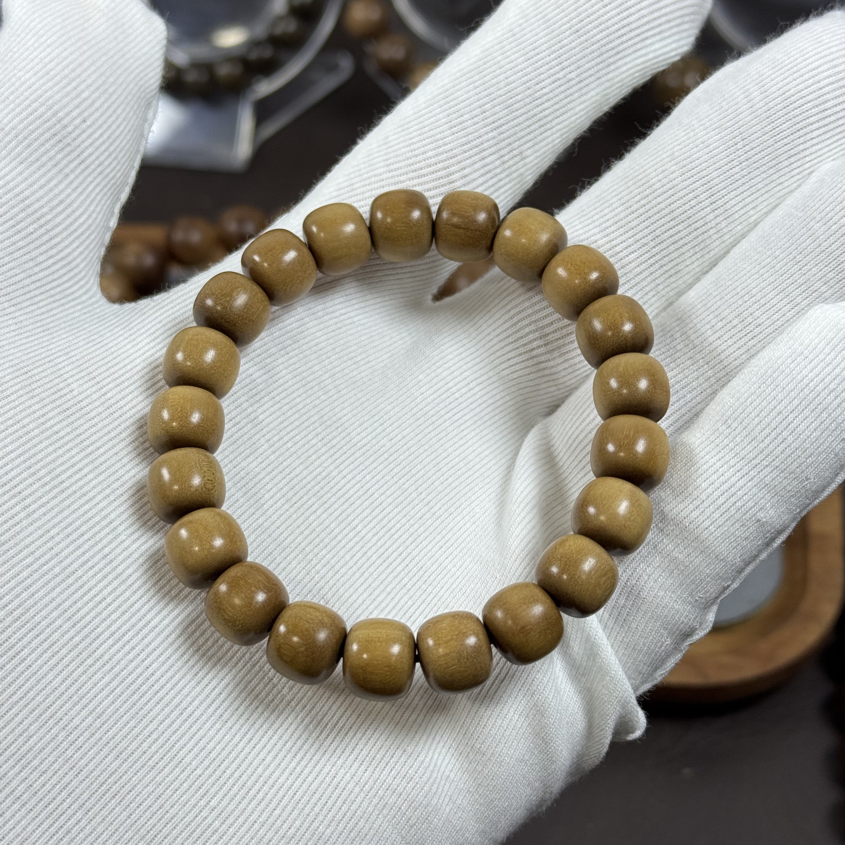 老山檀顺纹文玩手串迈索尔正区