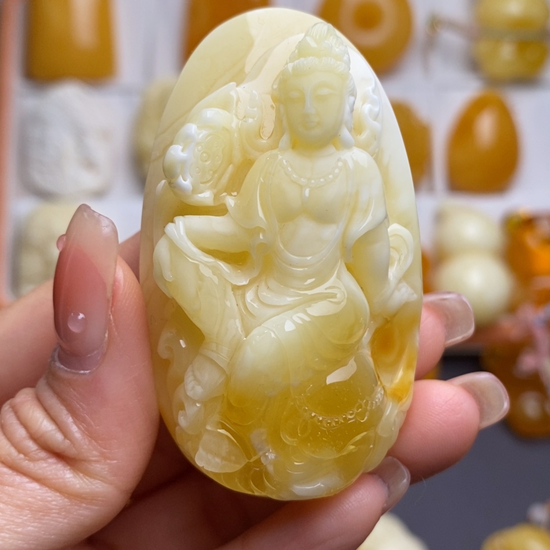 蜜蜡颈饰未镶嵌洛*，