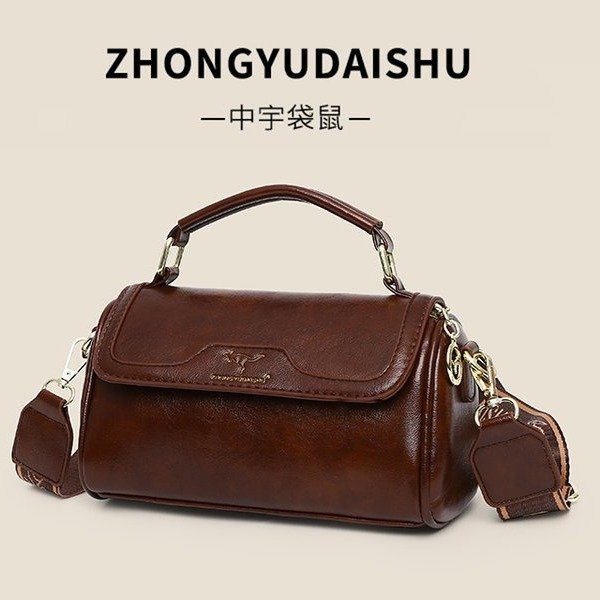 新款时尚洋气复古大容量单肩包斜包欧芬兰迪6839