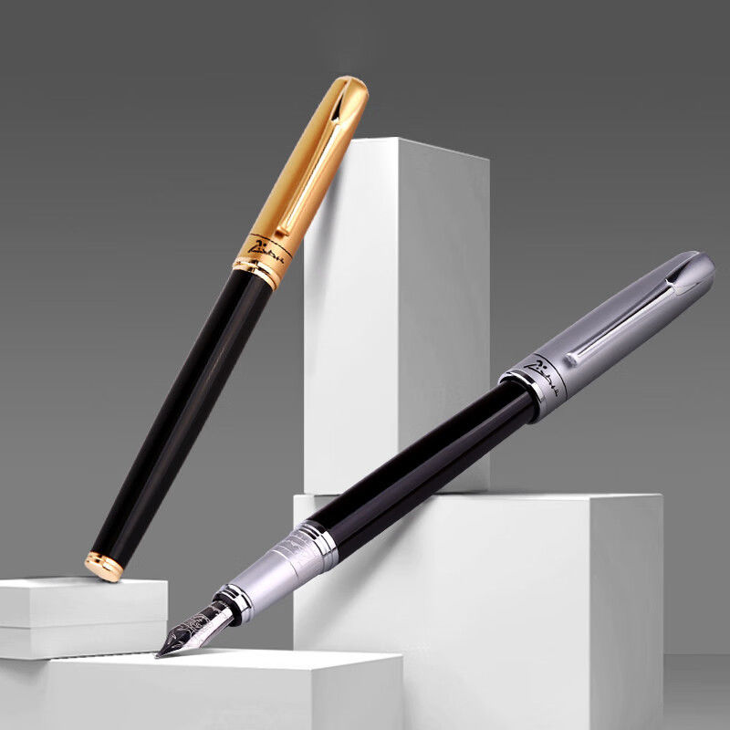 毕加索钢笔906弯头美工钢笔商务办公送礼弯尖硬笔书法练字钢笔1.0