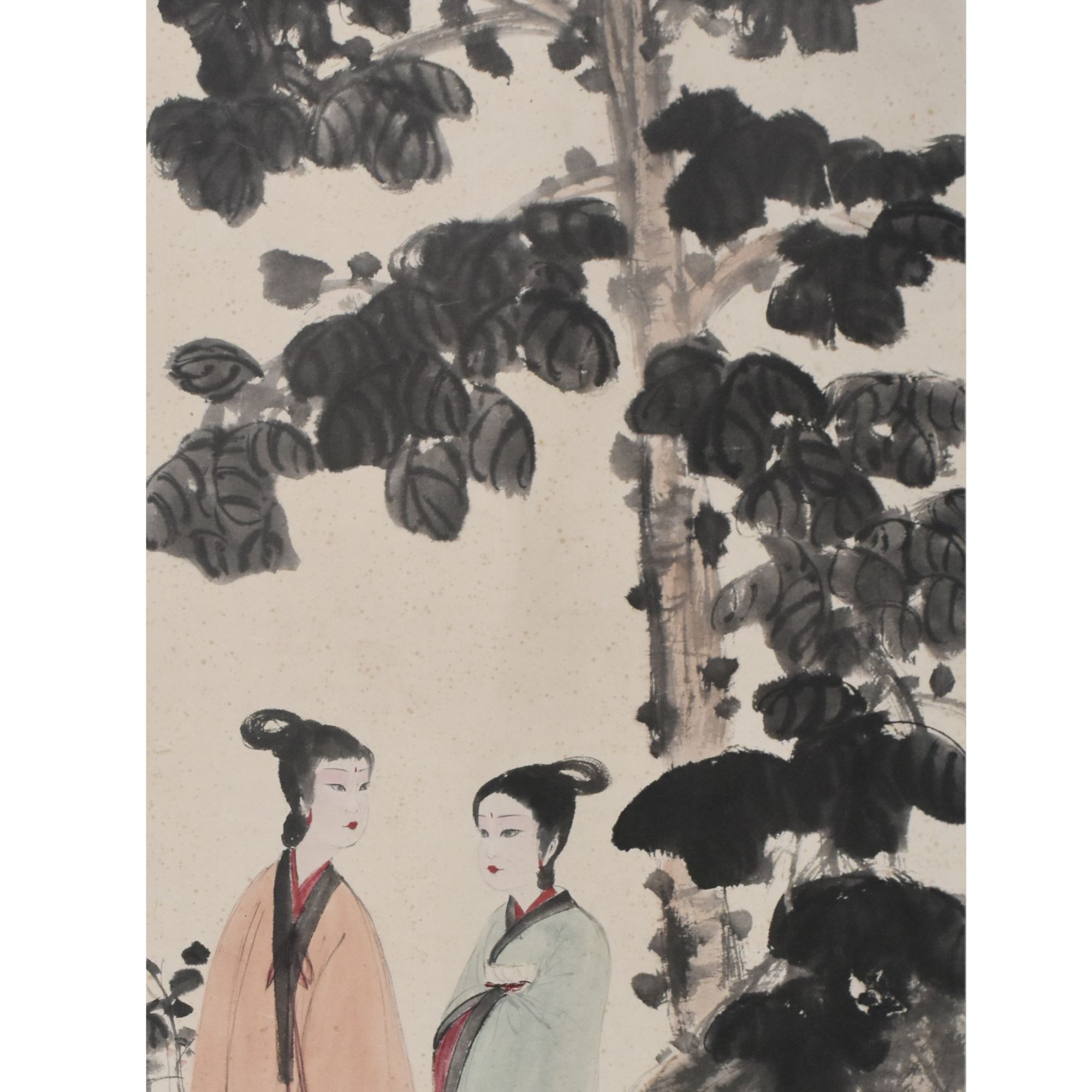 HM7037 人物 139X68cm 纸本立轴