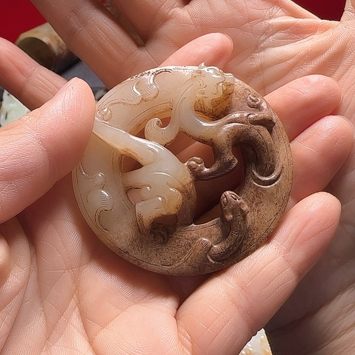 和田玉车挂未镶嵌