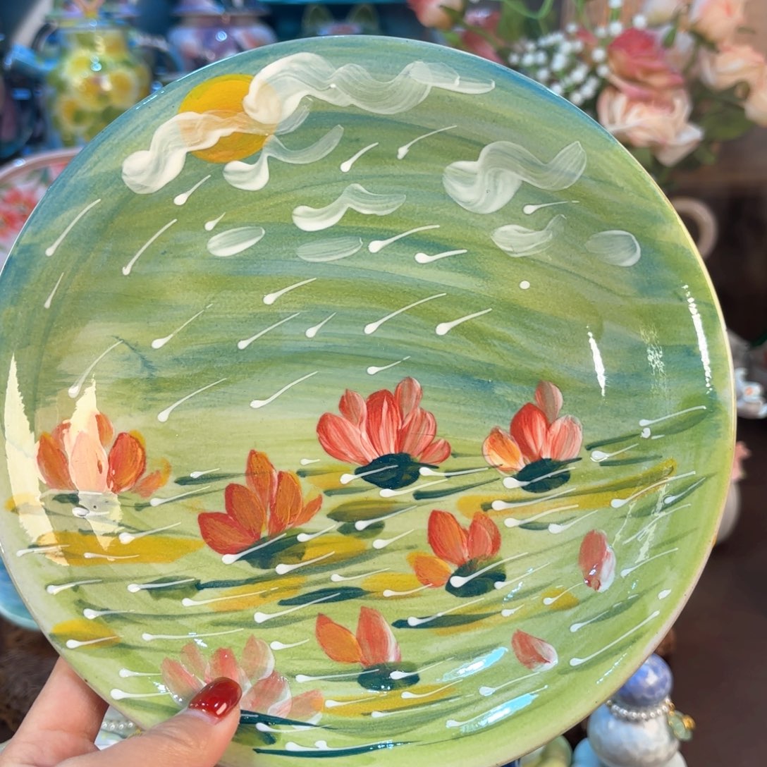 景德镇手绘高温釉下彩陶瓷茶具