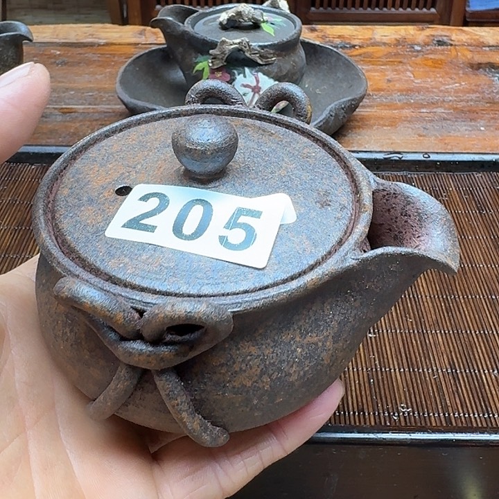 纯手工制作粗陶茶具