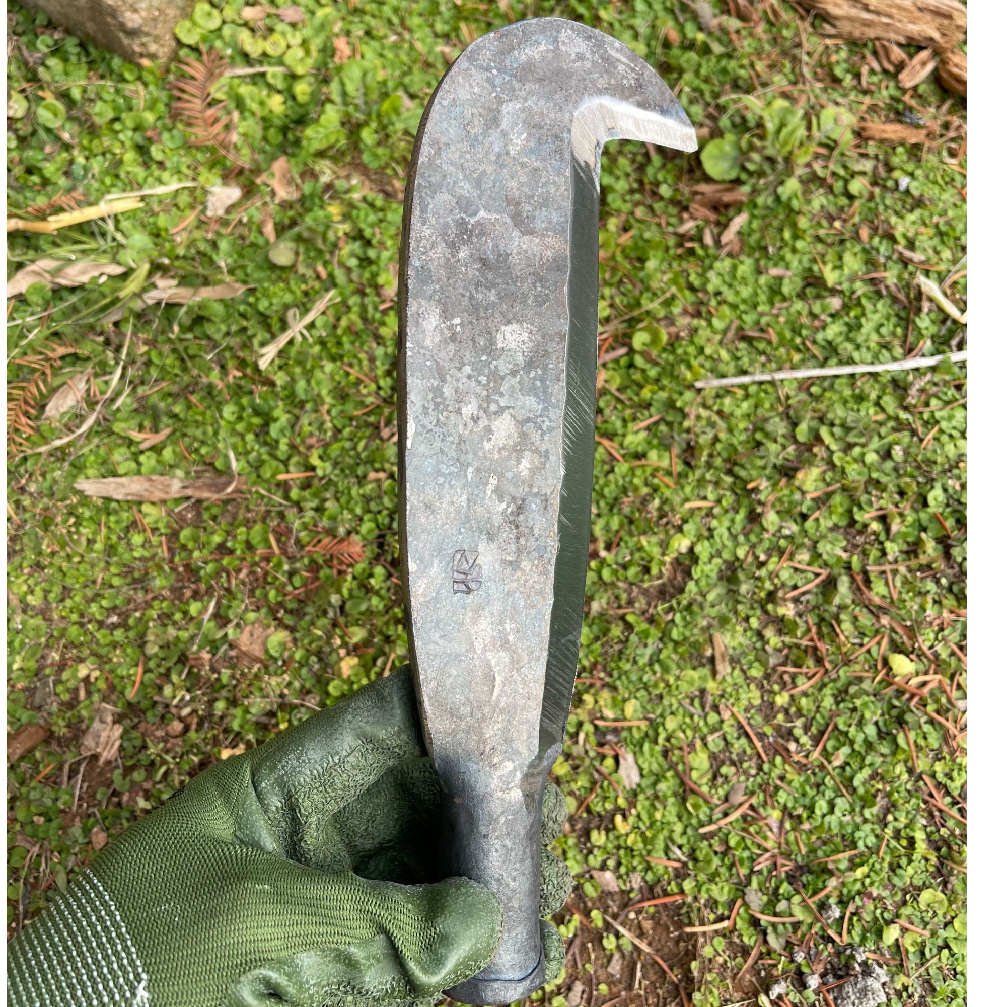 龙泉大师 手工锻打铁夹钢 迷你小柴刀