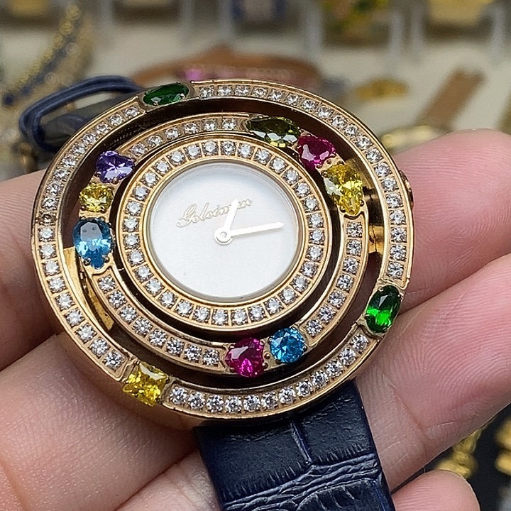 钢金属镀金石英机芯