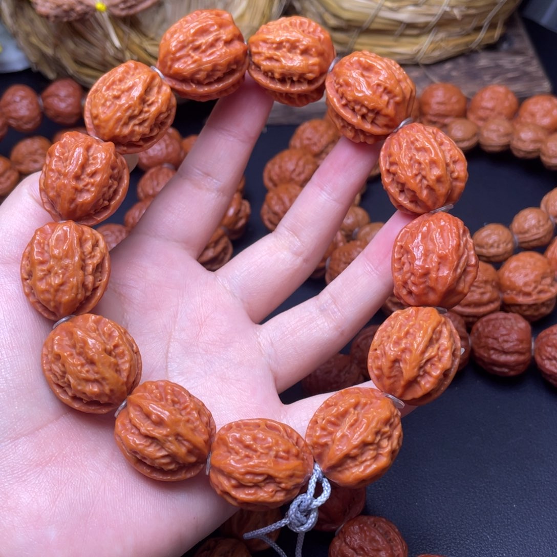 文玩核桃手串八棱蛤蟆手串