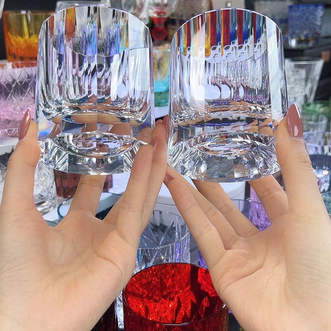 水晶厚款美**?透色棱镜，双鱼座杯