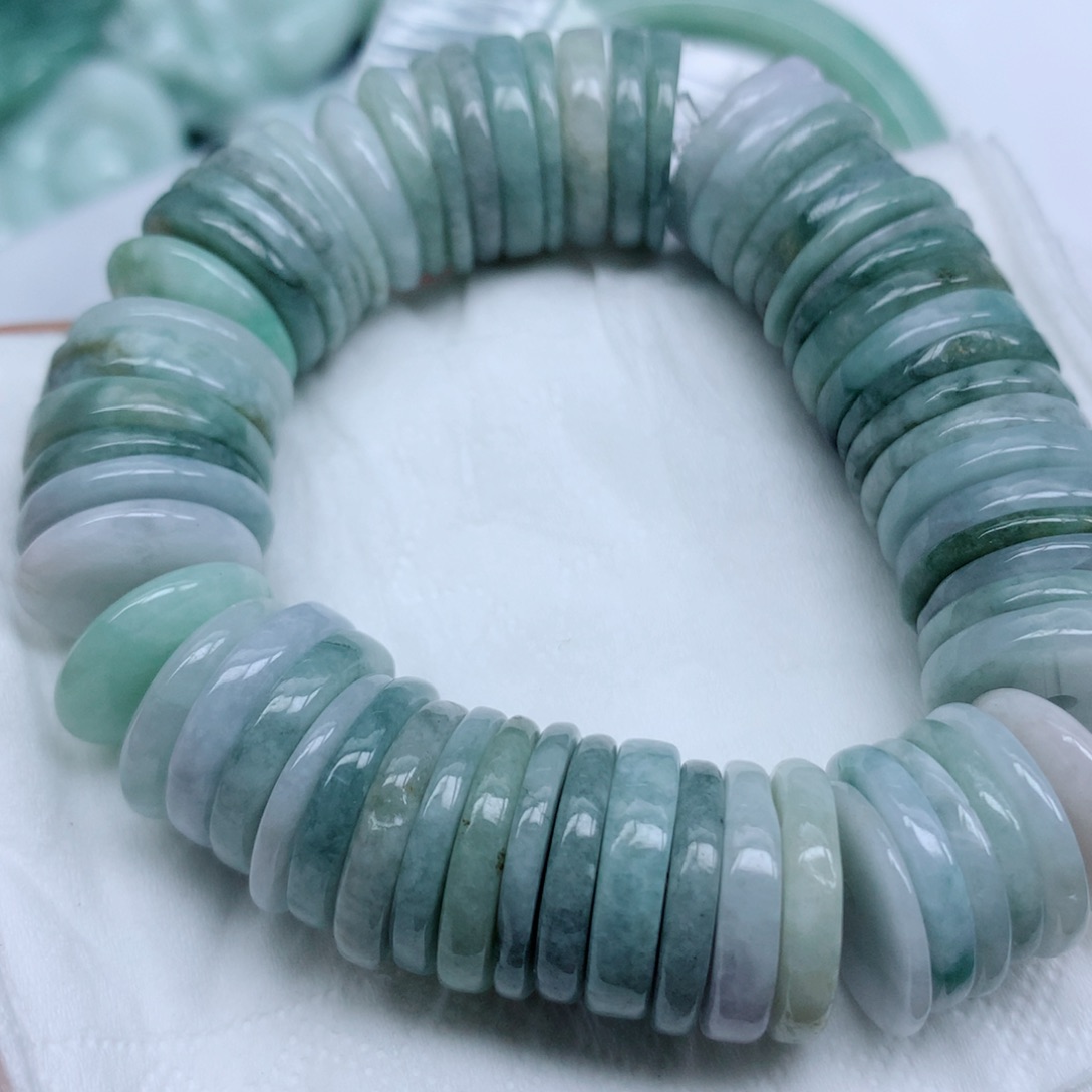 翡翠未镶嵌项链珠子珠