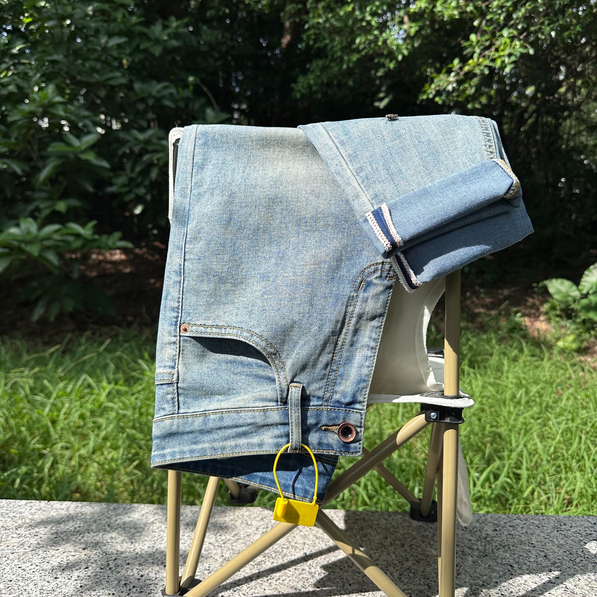 （九分/长裤）弹力微锥修身小直筒弹力水泥灰怀旧牛仔裤男装