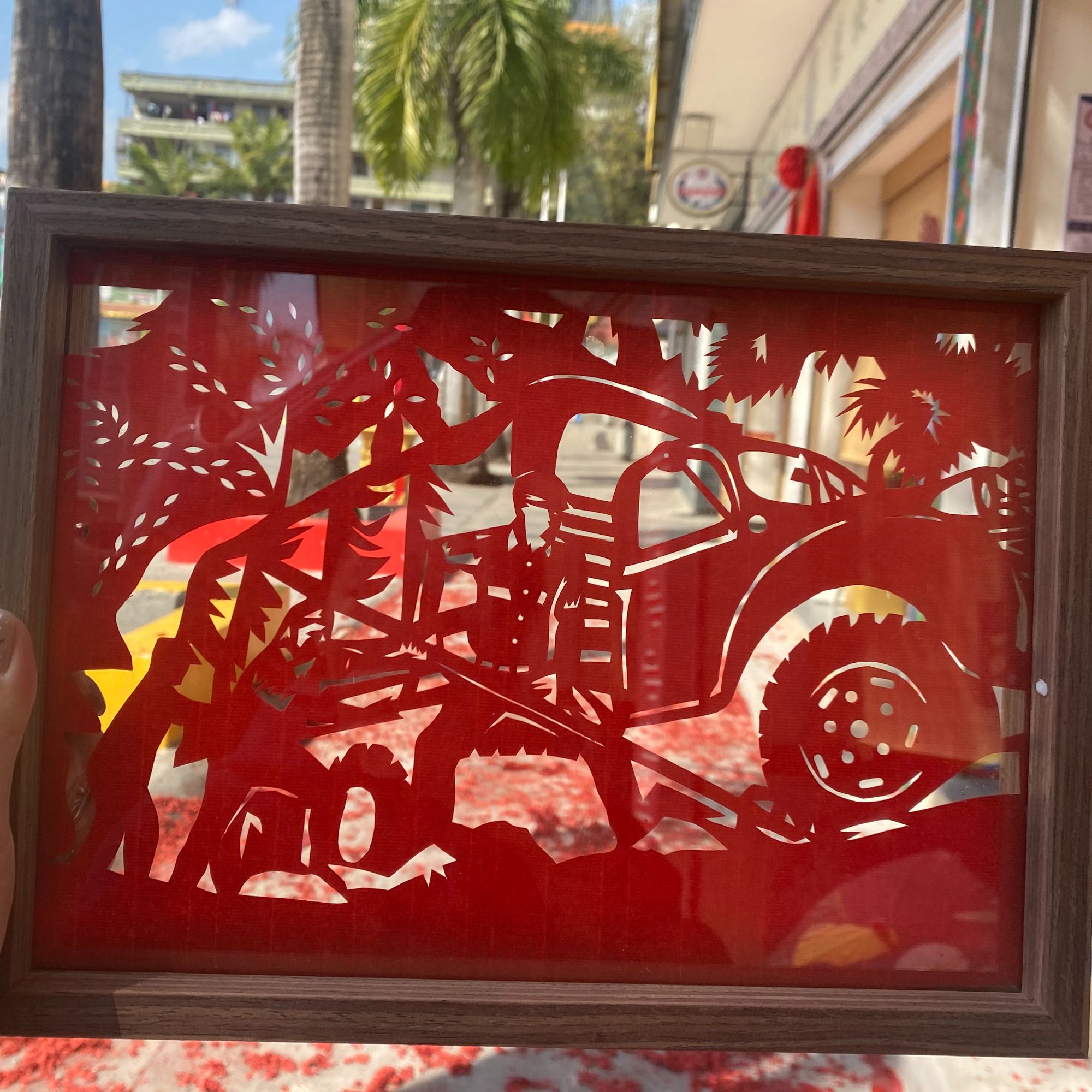 【瑞丽市非遗文创产品-非遗剪纸】南洋机工精美剪纸文化传承 礼品