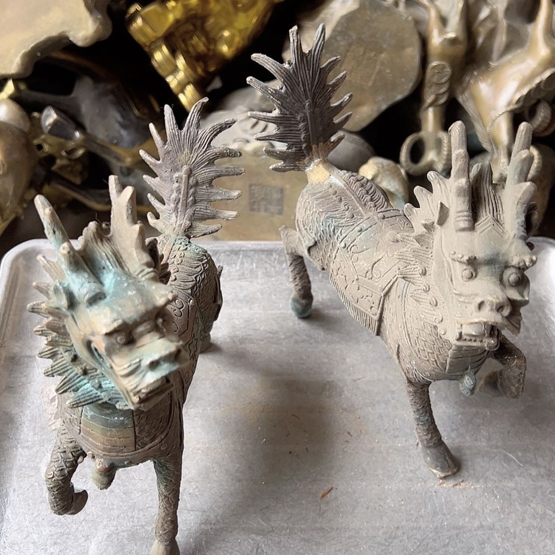 专****工黄铜摆件工艺品，