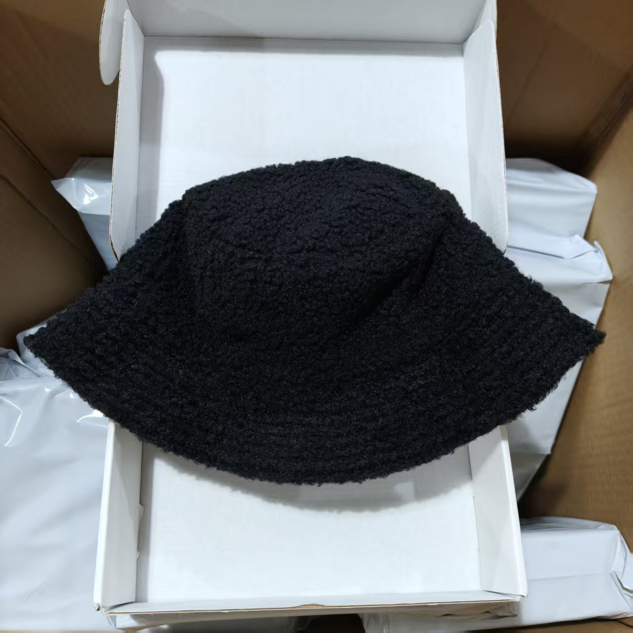 黑色 AB双面格纹帽 头围54-57