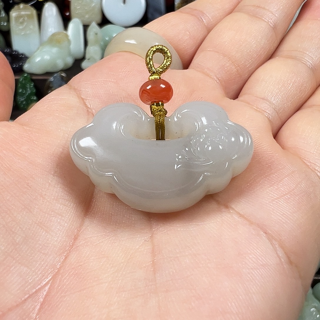 和田玉未镶嵌吊坠(不含链)