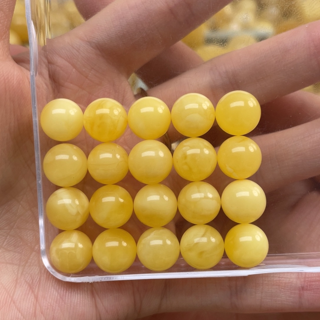 蜜蜡裸石未镶嵌9+蜜蜡手串