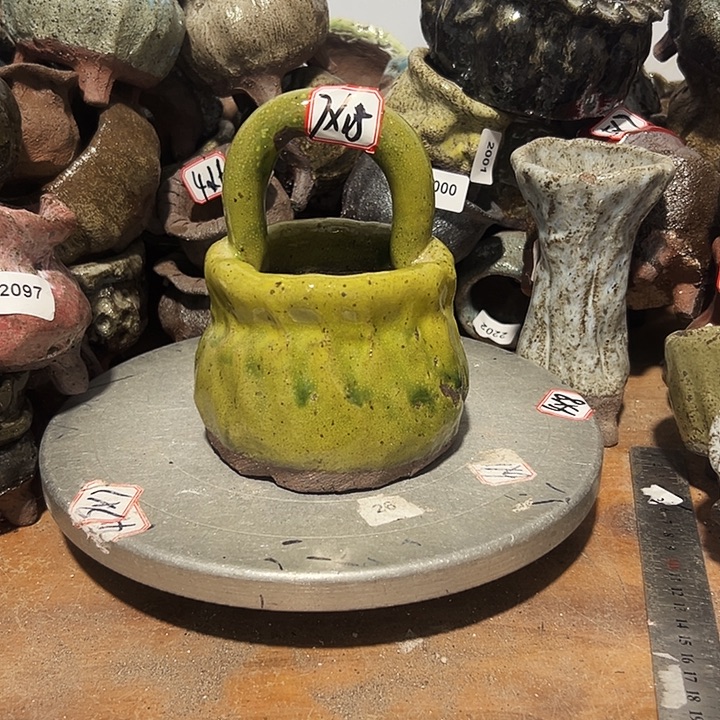 粗陶花盆，现在都手工花盆制作