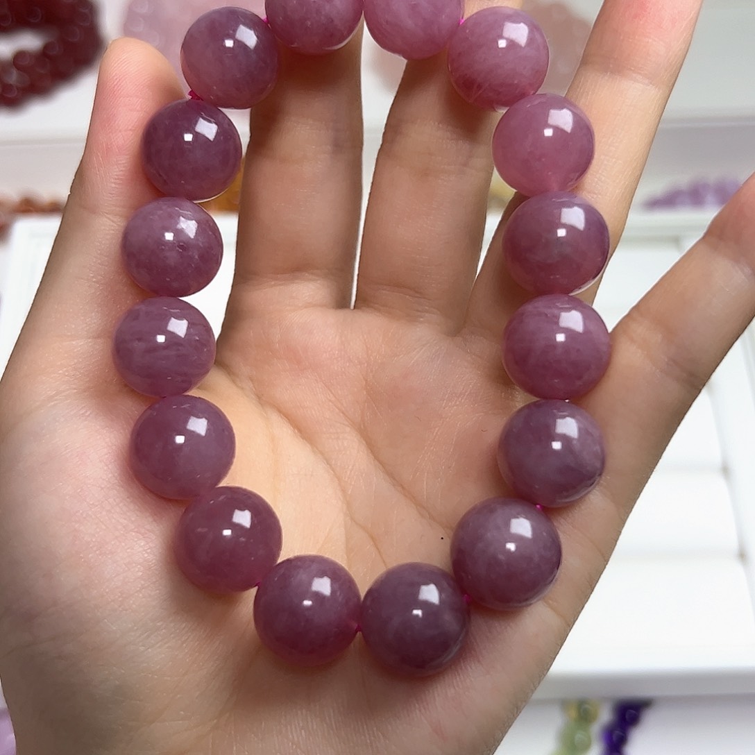 水晶手链银S925镶嵌静*紫马粉拍二次合一单