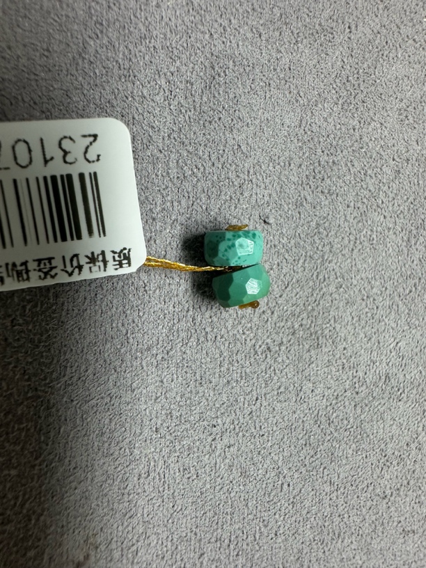原矿绿松石无相隔珠尺寸6➕有瑕