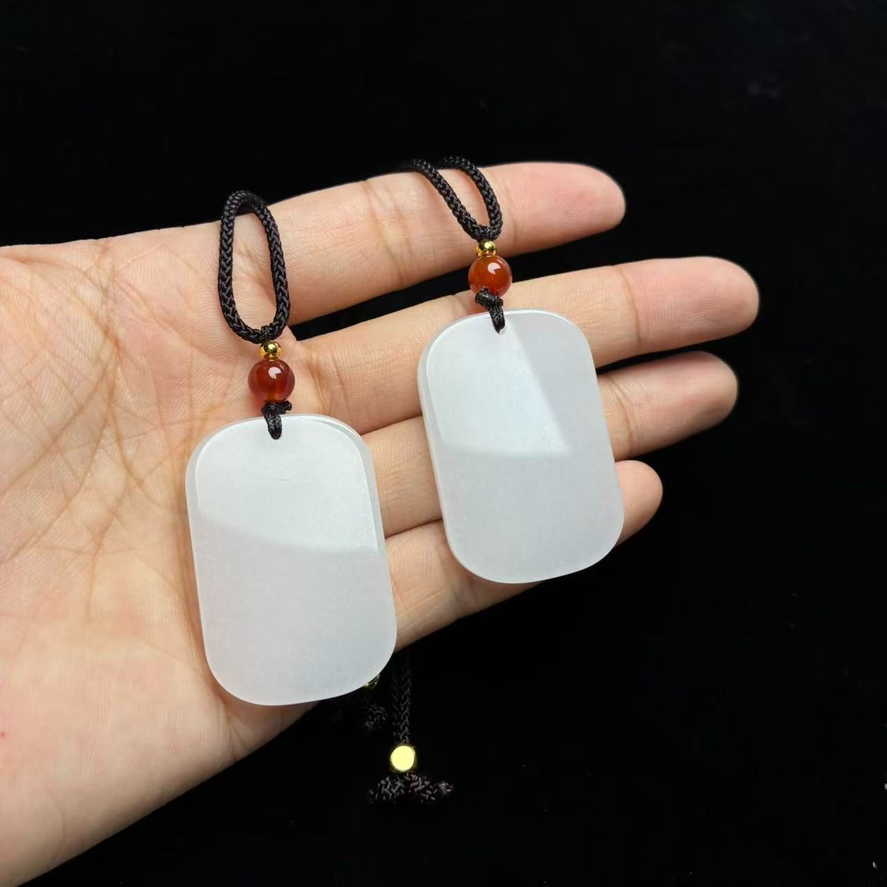 金丝玉无事牌吊坠【小北珠宝质检】ZJH49Z66多样性发一