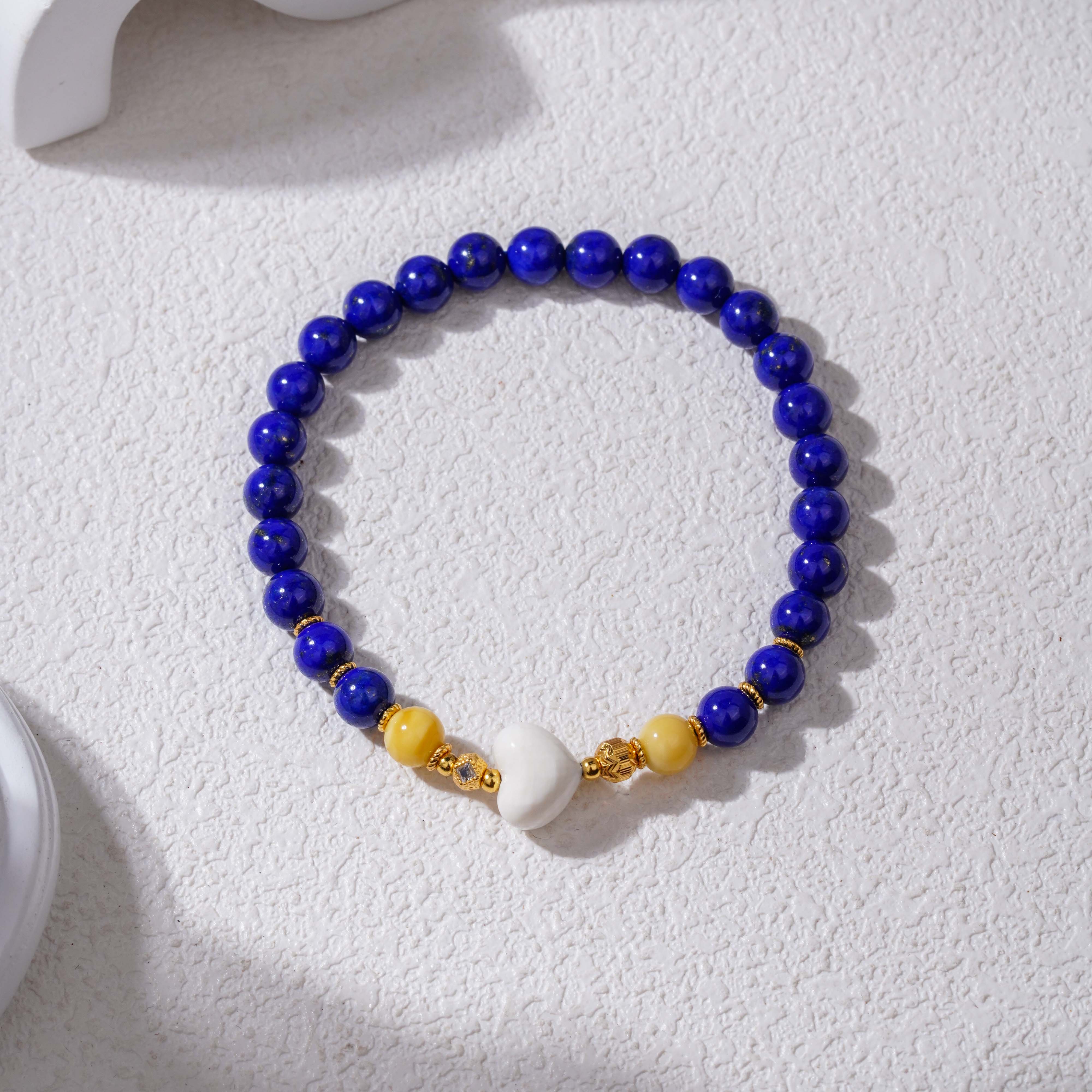 【积利成富2.0】青金石手串925（天然珠宝多样性发其一）