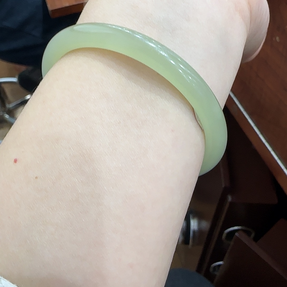 和田玉手镯未镶嵌54.5、59