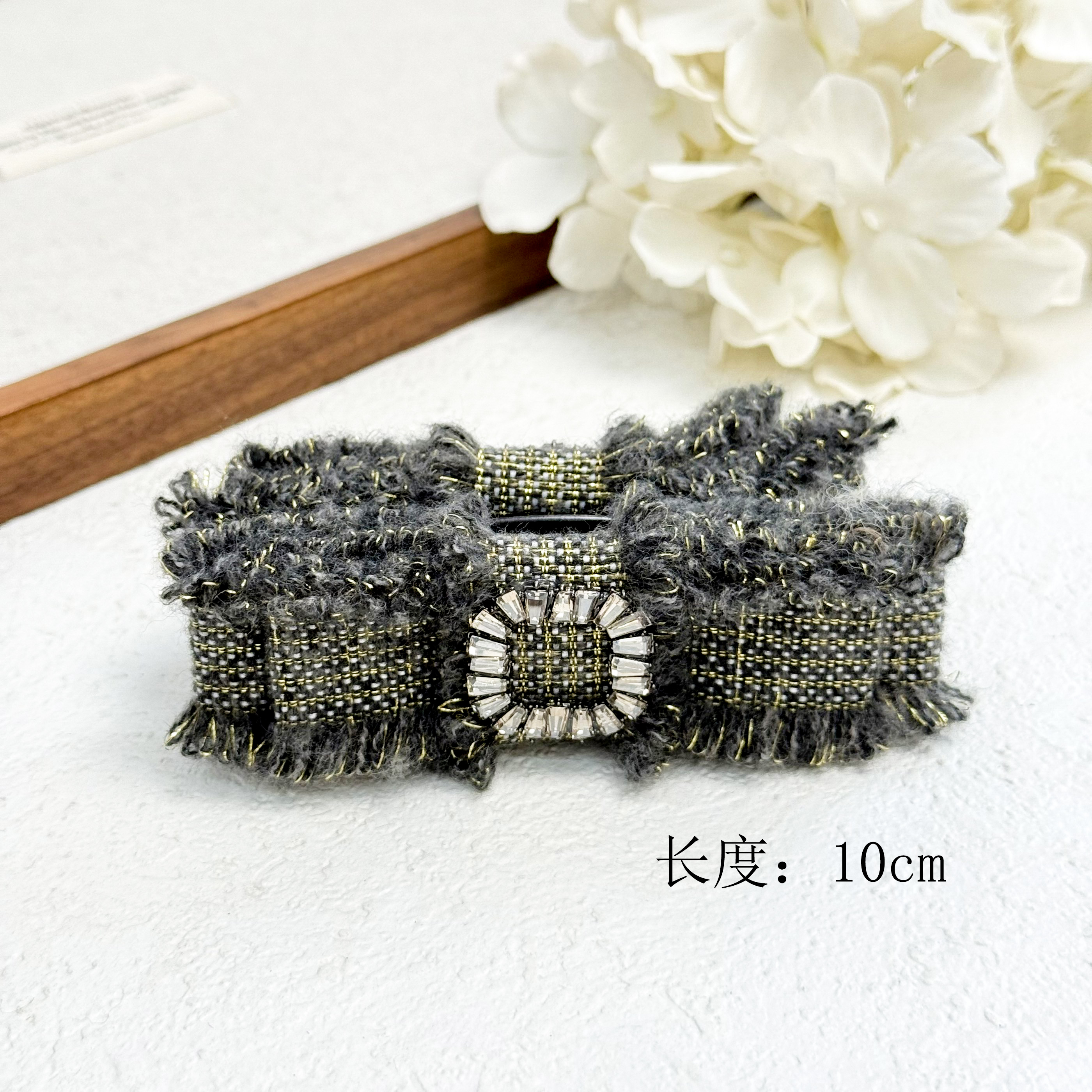 BAOSHATI/宝莎缇F-512韩版布艺毛呢香蕉夹