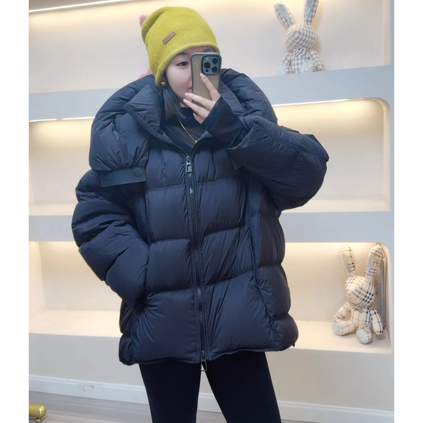 C CR.LU/可路莎量感面包羽绒服短款女士保暖
