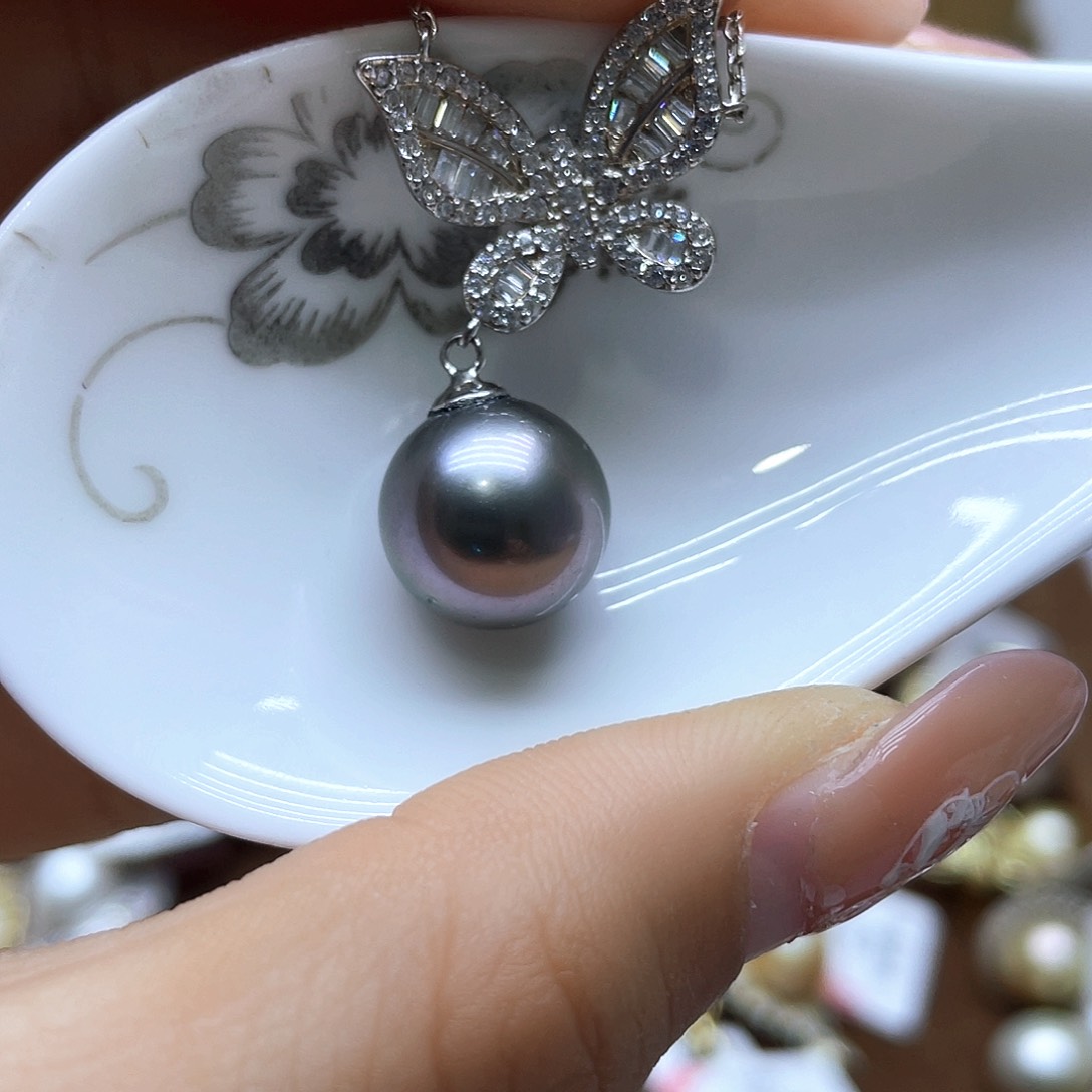 海水珍珠颈饰银S925镶嵌