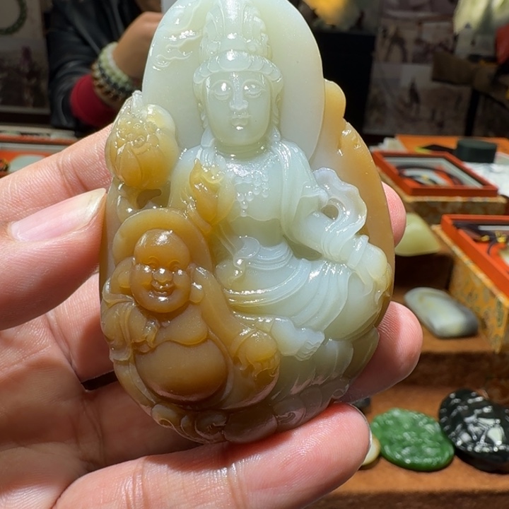 和田玉未镶嵌挂件