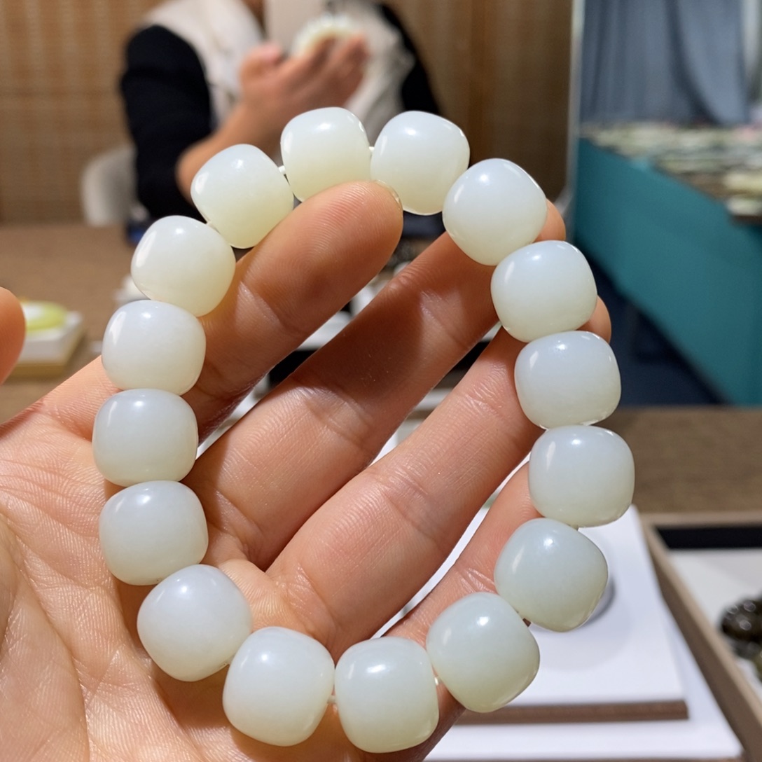 和田玉未镶嵌手链114