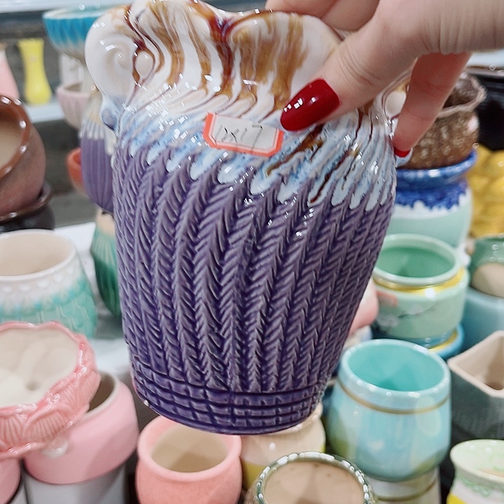 多肉陶瓷花盆满10元包邮