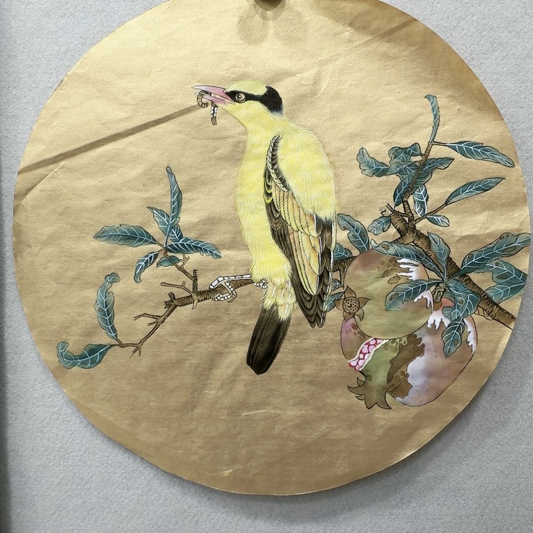 国画工笔画尺寸43厘米×43厘米