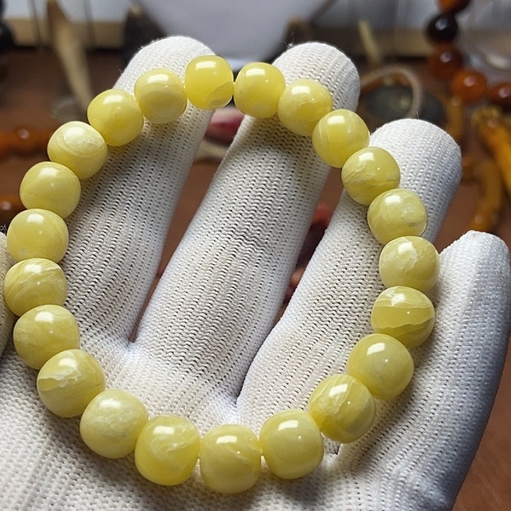 海***空花岗石铁合金北极麝牛.09尺寸手串