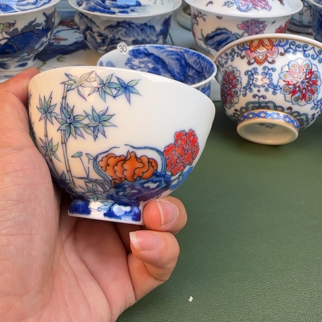 纯手工春手绘茶具32