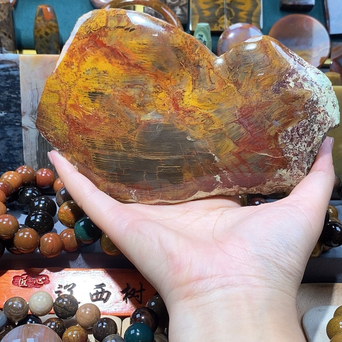 硅化玉天然北票硅化玉原石未镶嵌天然北票硅化玉原石