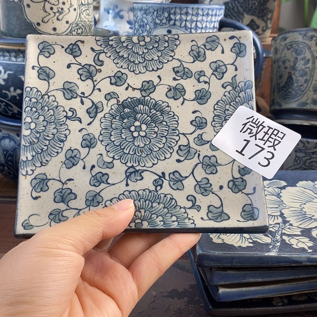 陶手工手绘青花高温陶瓷