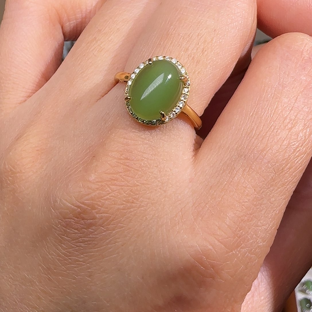 和田玉颈饰银S925镶嵌