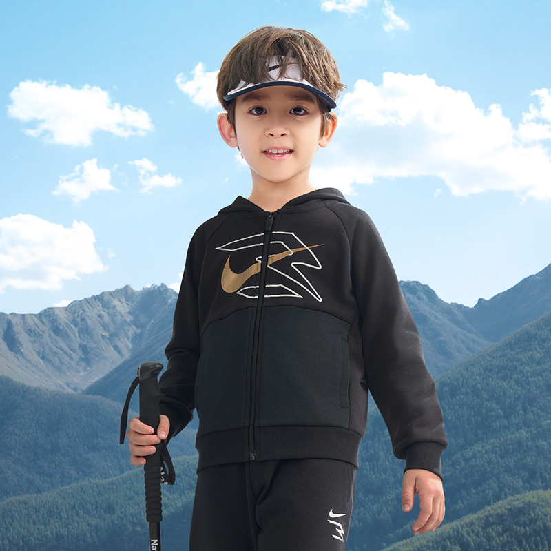 3BRAND 耐克 NIKE 儿童连帽开衫卫衣男女童装卫衣RWB-ZH-1230