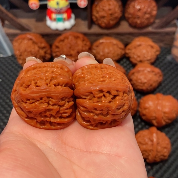 文玩核桃把件?***?36.4尺寸白狮子1306